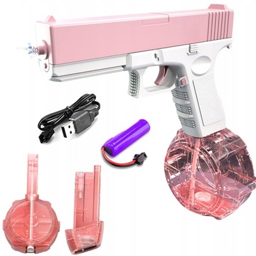 АВТОМАТИЧЕСКИЙ ЭЛЕКТРИЧЕСКИЙ ВОДЯНОЙ ПИСТОЛЕТ GLOCK 9м ВОДЯНОЙ ПИСТОЛЕТ GLOCK