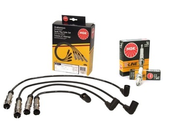 NGK KABEL ZAPALOVACÍ + SVÍČKY AUDI A3 A4 B5 B6 1.6