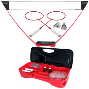 НАБОР ДЛЯ БАДМИНТОНА В ПОЛНОМ ПОРТАТИВНОМ ЧЕМОДАНЕ