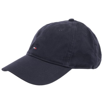 Czapka z daszkiem Tommy Hilfiger Flag Soft 6 Panel Cap Granatowa