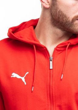 PUMA bluza męska sportowa z kapturem rozpinana hoodie Team Goal roz. XXL