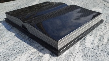 Книга Гранитная надгробная плита с гравировкой 30x40см
