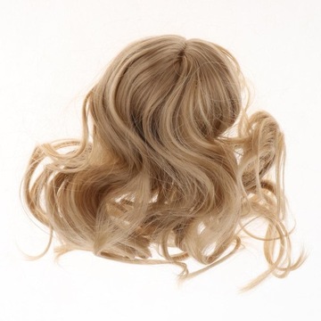 1/4 Girl Doll Hair Długa falowana peruka dla jasnobrązowego
