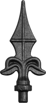 grot stalowy kuty 052 (H130x60 mm, fi 12 mm)