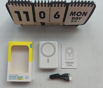 MINI MAGNETIC POWERBANK БЕСПРОВОДНОЙ MAGSAFE 10000 мАч, 22,5 Вт С КАБЕЛЕМ PD