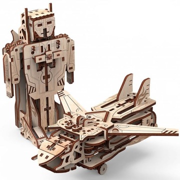 Mr.Playwood Transformer Robot-Samolot Puzzle 3D