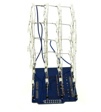 3D LightSquared 4x4x4 LED Cube - Shield Arduino