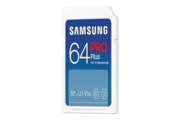 Карта Samsung SDXC PRO Plus, 64 ГБ, 180 МБ/с, 2023 г.