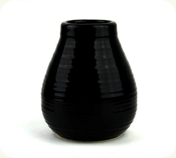 MATERO CERAMICZNE CZARNE CALABAZA DO YERBA MATE