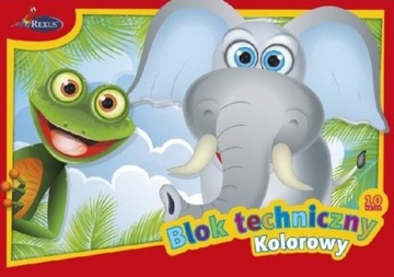 Blok techniczny kolorowy A3 10kartek