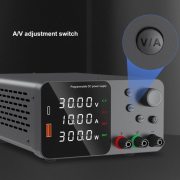Переменный источник постоянного тока 0-0-10A Регулируемое переключение 92