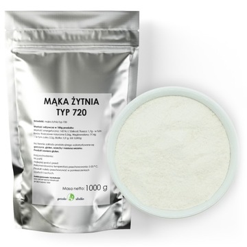 MĄKA ŻYTNIA TYP 720 mąka chlebowa 1kg