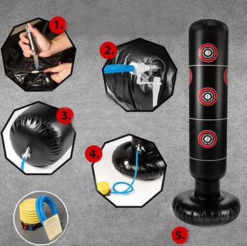 НАДУВНАЯ ТРЕНИРОВОЧНАЯ СУМКА СТОЯЩАЯ 1,6 м ДЛЯ ДОМА И САДА