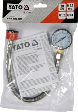 YATO ZESTAW DO KONTROLI CIŚNIENIA INSTALACJI WODNYCH YT-24790