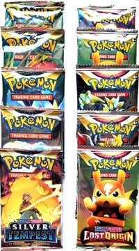 Коллекционный набор из 100 карточек Pokemon Cards в подарочных пакетах