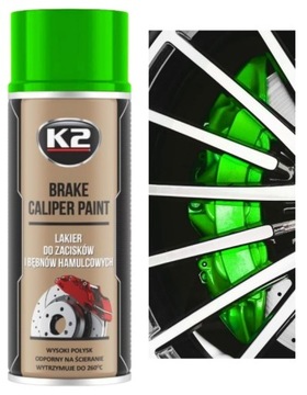 K2 BRAKE CALIPER FARBA LAKIER DO MALOWANIA ZACISKÓW HAMULCOWYCH ZIELONY