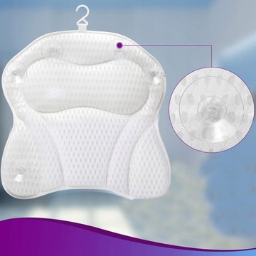 РАССЛАБЛЯЮЩАЯ ПОДУШКА ДЛЯ ВАННЫ, 4D ПОДГОЛОВНИК