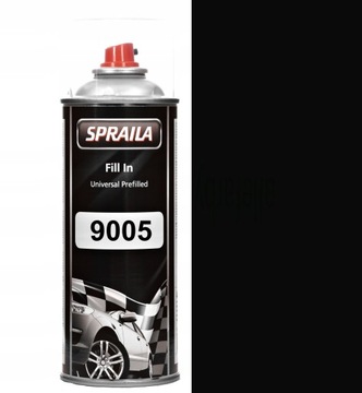 RAL 9005 CZARNY GRUNTOEMALIA 2w1 MAT 2-5% LAKIER EMALIA FARBA SPRAY 400ML