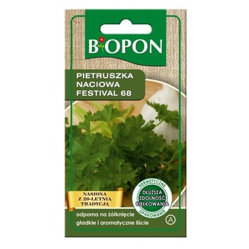 BIOPON NASIONA PIETRUSZKA NACIOWA FESTIVAL 68 ODPORNA GŁADKIE LIŚCIE 1G