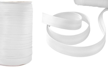 Отделка сатиновая, ширина 15 мм, белая, 2 метра.