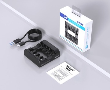ŁADOWARKA AKUMULATORKÓW BATERII NI-MH 1,2V oraz LI-ON 1,5V AAA R3 AA R6 USB