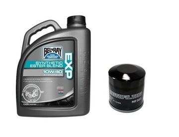 Olej BEL RAY EXP 10w40 półsyntetyk + filtr oleju 4