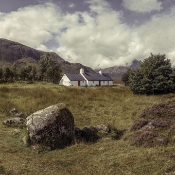Plakat 60x60cm Chata w Glen Coe, Assaf Frank