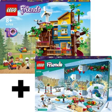 LEGO FRIENDS DOMEK NA DRZEWIE PRZYJAŹNI 41703 +LEGO 41758 ZESTAW ŚWIĄTECZNY