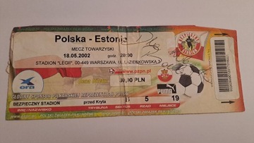 POLSKA - ESTONIA 18-05-2002 WARSZAWA