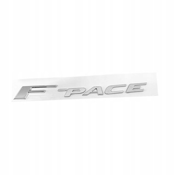 Emblemat Logo Naklejki Jaguar F-Pace Posrebrzane