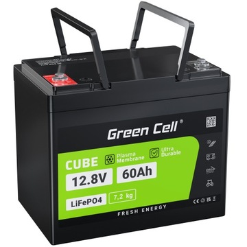 Akumulator Litowy LiFePO4 Green Cell 12.8V 60Ah 768Wh do Łodzi Pontonu UPS