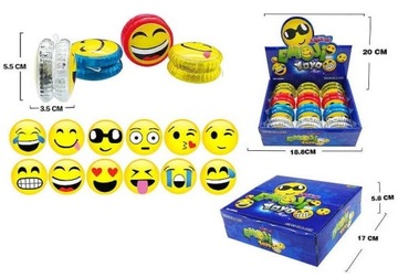 JOJO YO-YO BUŹKA 5,5CM GRA ZRĘCZNOŚCIOWA ŚWIECĄCE
