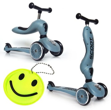 Scoot And Ride HULAJNOGA i JEŹDZIK 2w1 Highwaykick 1 Steel 1-5 LAT + GRATIS