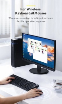 Мини Bluetooth 5.0 USB-адаптер-приемник-передатчик черный ZJBA000001 Baseus