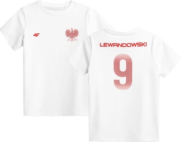 ДЕТСКАЯ ФУТБОЛКА ФАНАТ LEWANDOWSKI RL9 4F 164СМ