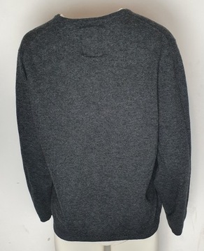 sweter wełniany męski w serek XL 0B56