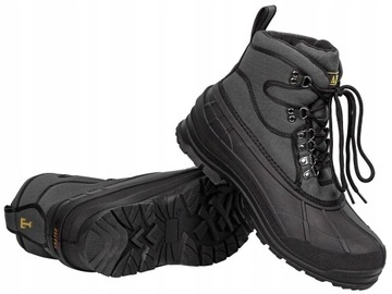 OCIEPLANE BUTY ZIMOWE WĘDKARSKIE TRAPER Black 45