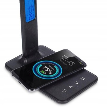 СВЕТОДИОДНАЯ НАСТОЛЬНАЯ ЛАМПА Настольная лампа с USB QI Fast 15 Вт