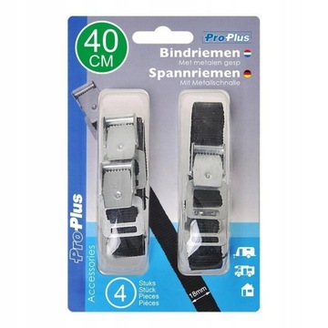 ТЕКСТИЛЬНЫЕ РЕМНИ ДЛЯ ВЕЛОСИПЕДОВ, 4 шт, 40 см, для велосипедов, черные, прочные