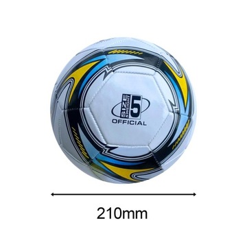 Piłka nożna Odporna na zużycie 21 cm Trwałe miękkie zabawki Piłka nożna Biały Żółty