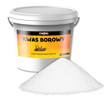 KWAS BOROWY na PLUSKWY, PRUSAKI, RYBIKI, PCHŁY 3kg