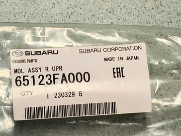 Nowa OE górna listwa tylnej szyby Subaru Impreza GT 1993-200065123FA000