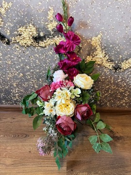 СОСТАВ букет КРЕМОВЫЙ НАБОР для могилы кладбище СЕРДЦЕ