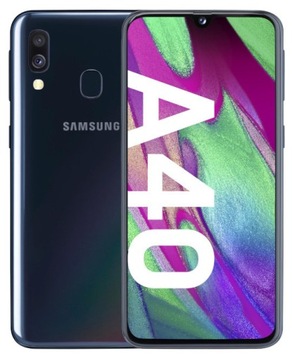 Samsung Galaxy A40 4/64 ГБ DS черный + закаленное стекло