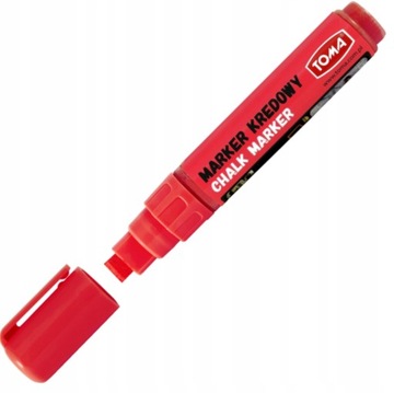 Marker kredowy Toma TO-291 5-8mm czerwony