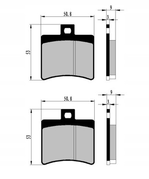 ЗАДНИЕ ТОРМОЗНЫЕ КОЛОДКИ MALAGUTI MADISON T 150 FA298