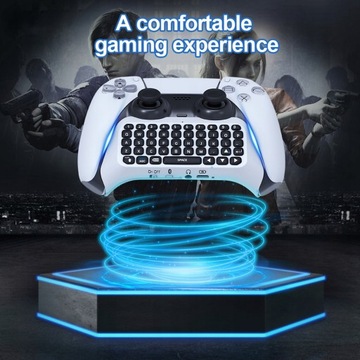 Беспроводная клавиатура для контроллера PS5 — белая