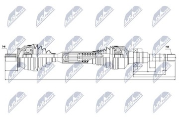 NTY NPW-VV-064 Приводной вал