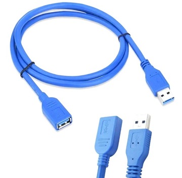 PRZEDŁUŻKA PRZEWÓD KABEL USB-A DO USB-A 3.0 PRZEDŁUŻACZ DŁUGI 150CM KP9A