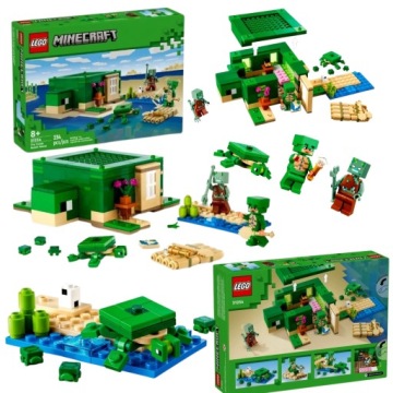 LEGO Minecraft 21254 Черепаховый пляжный домик